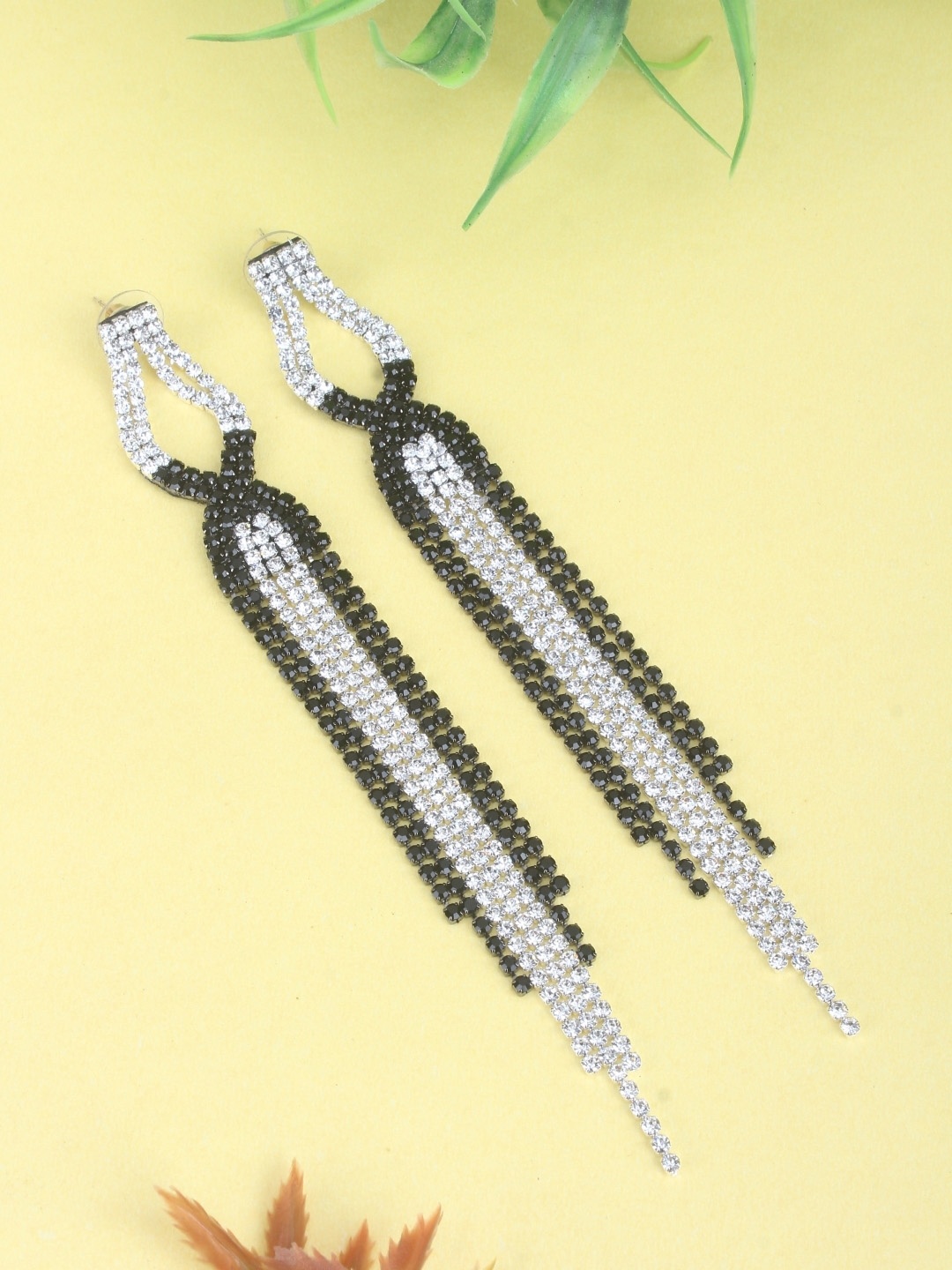 

KPOP Contemporary Drop Earrings, Silver