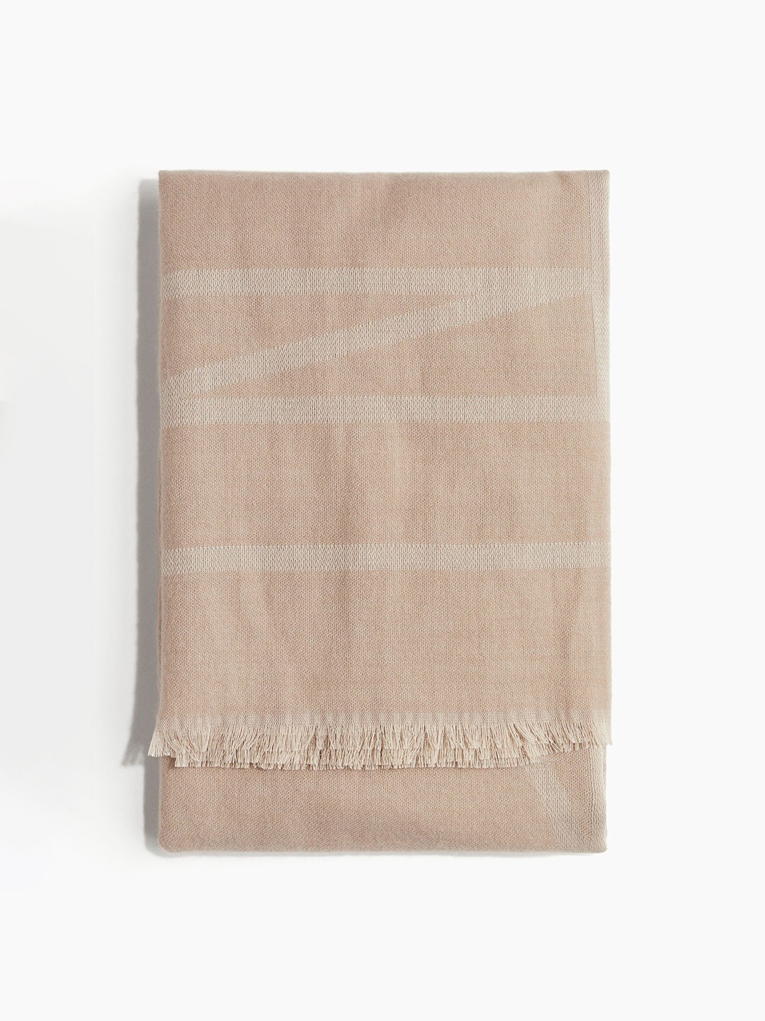 

H&M Jacquard-Weave Scarf, Beige