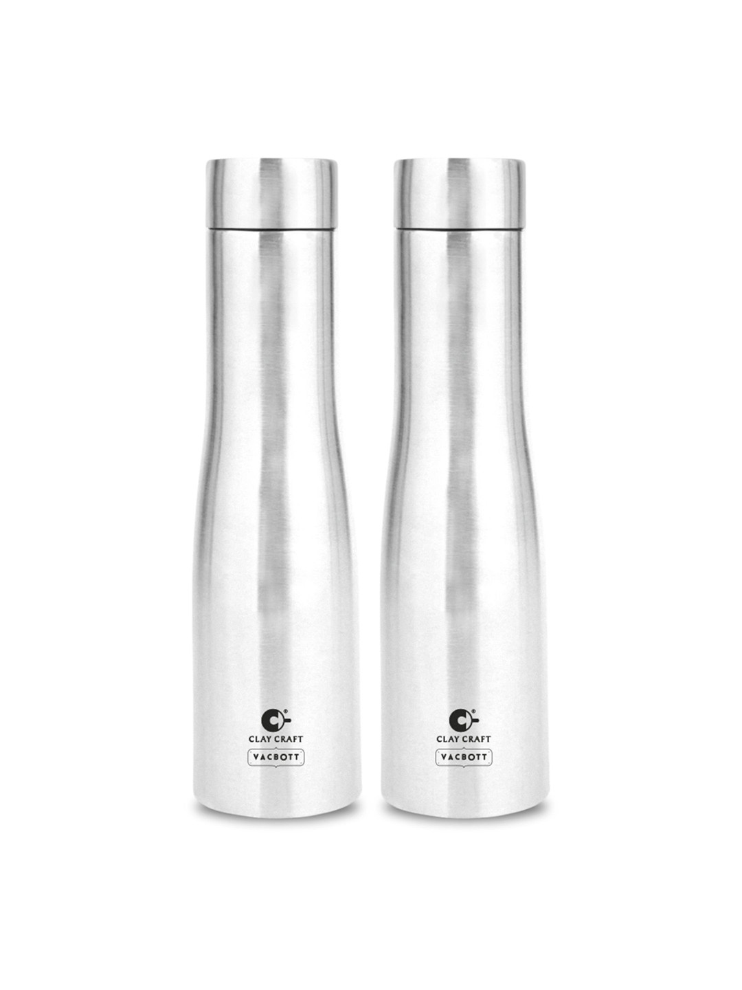 

Clay Craft Vacbott Petra 1000Ml Single-Wall Stainless Steel BIS Approved Water Bottle, Silver