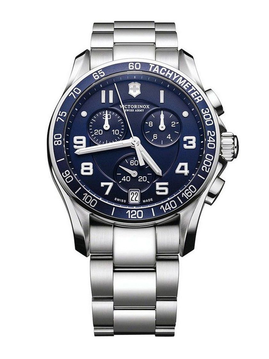 

Victorinox Men Dial & Stainless Steel Straps Analogue Watch 241497, Silver