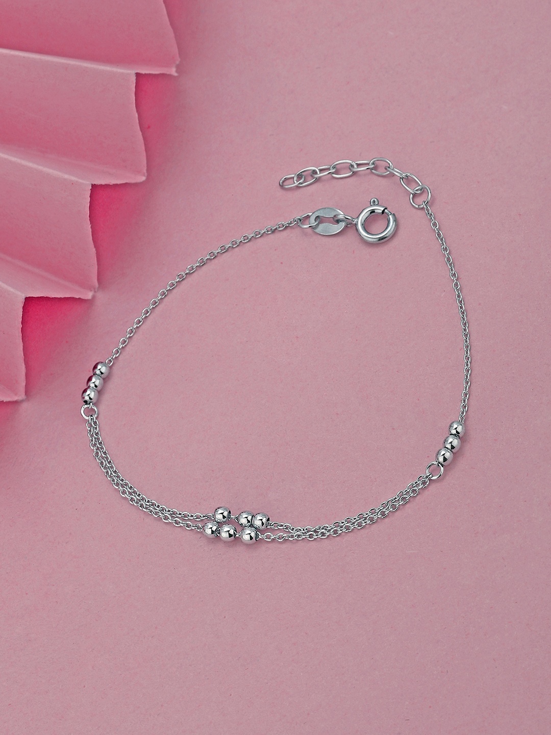 

Sangria Rhodium-Plated 925 Sterling Silver Multistrand Bracelet