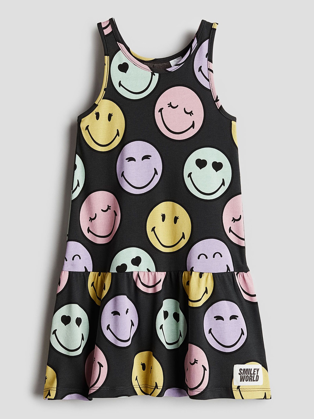 

H&M Girls Sleeveless Jersey Dress, Grey