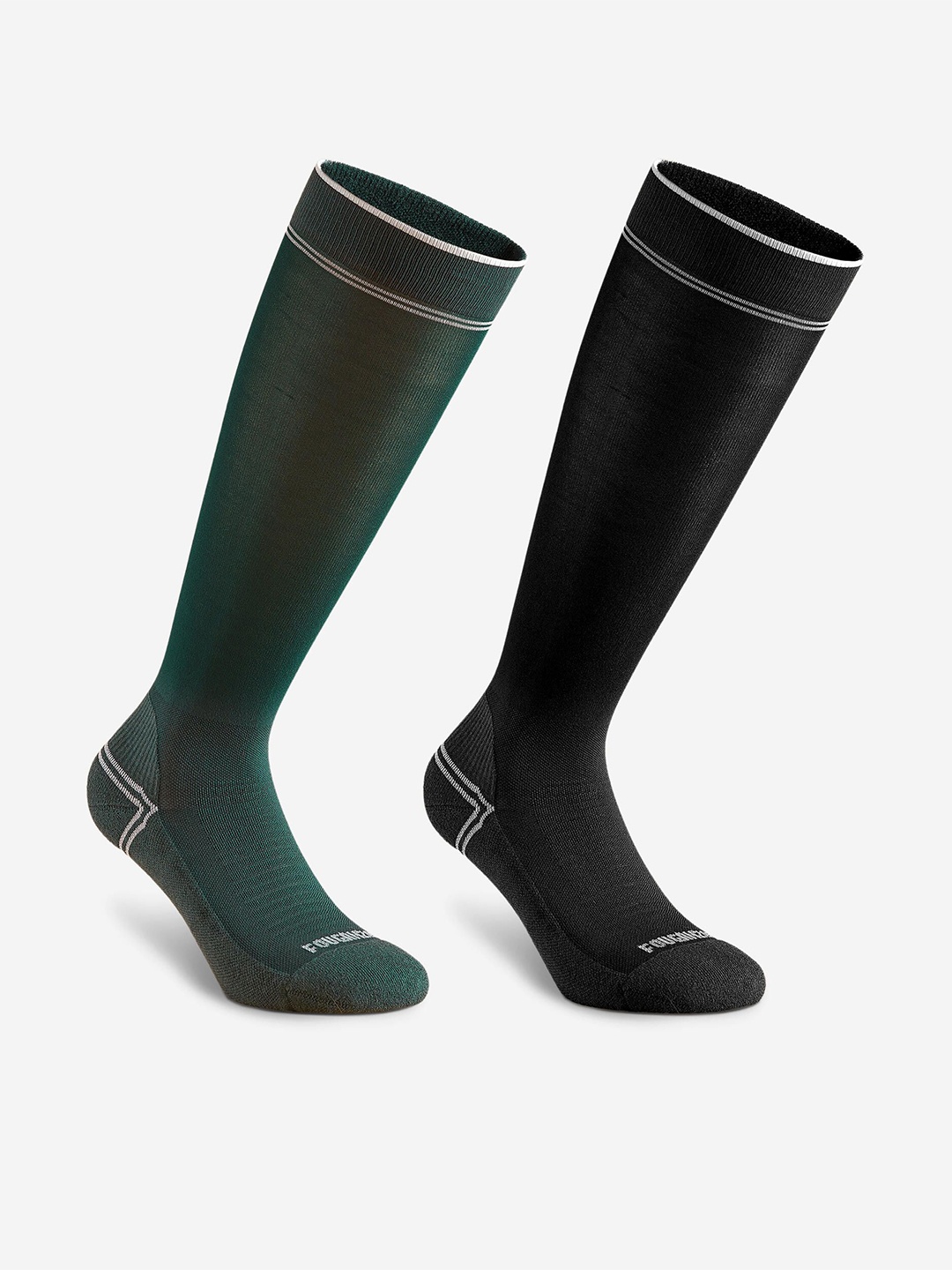 

FOUGANZA By Decathlon Men Green Thin Horse Riding Socks