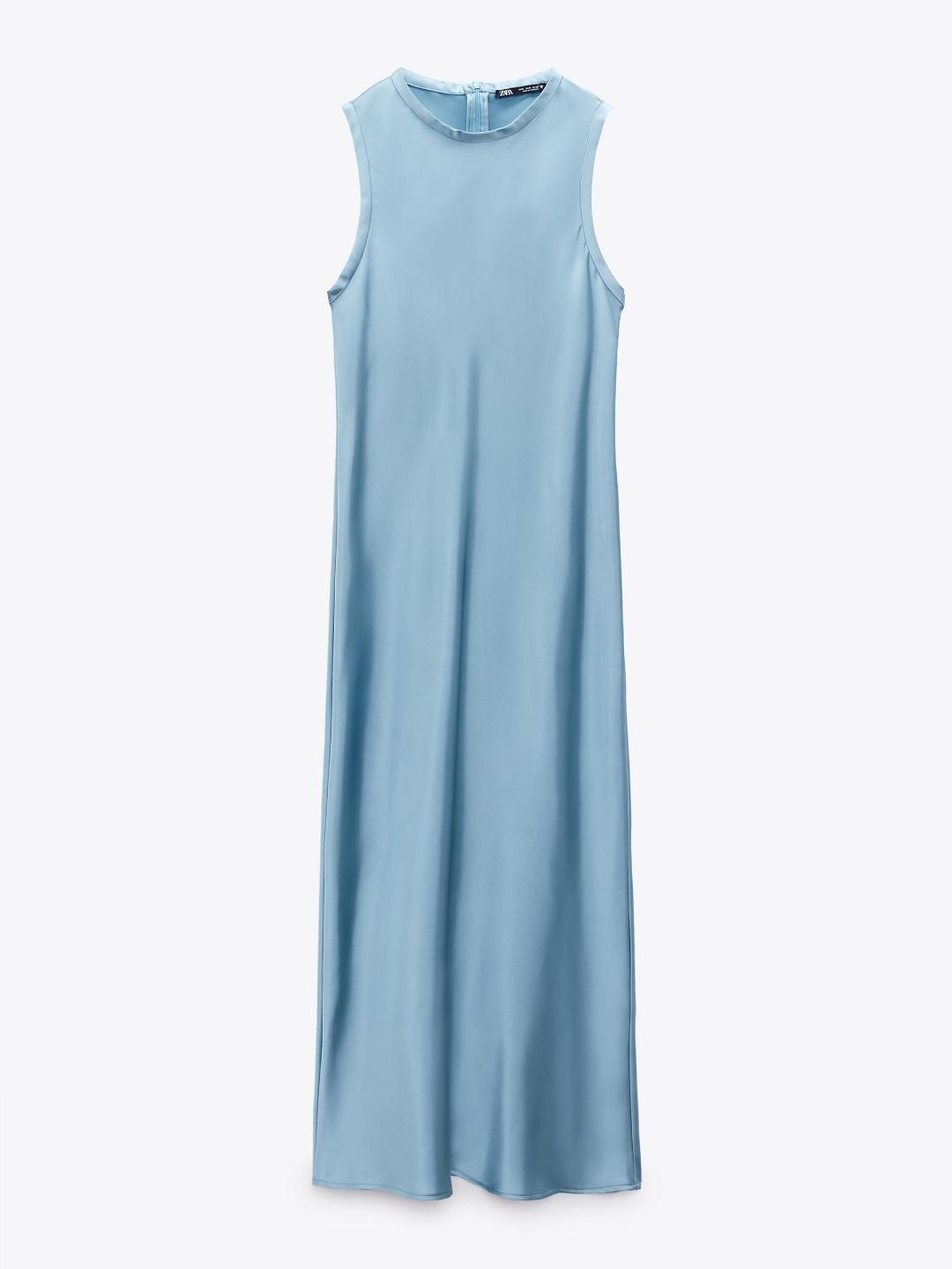 

ZARA Women Blue Dress