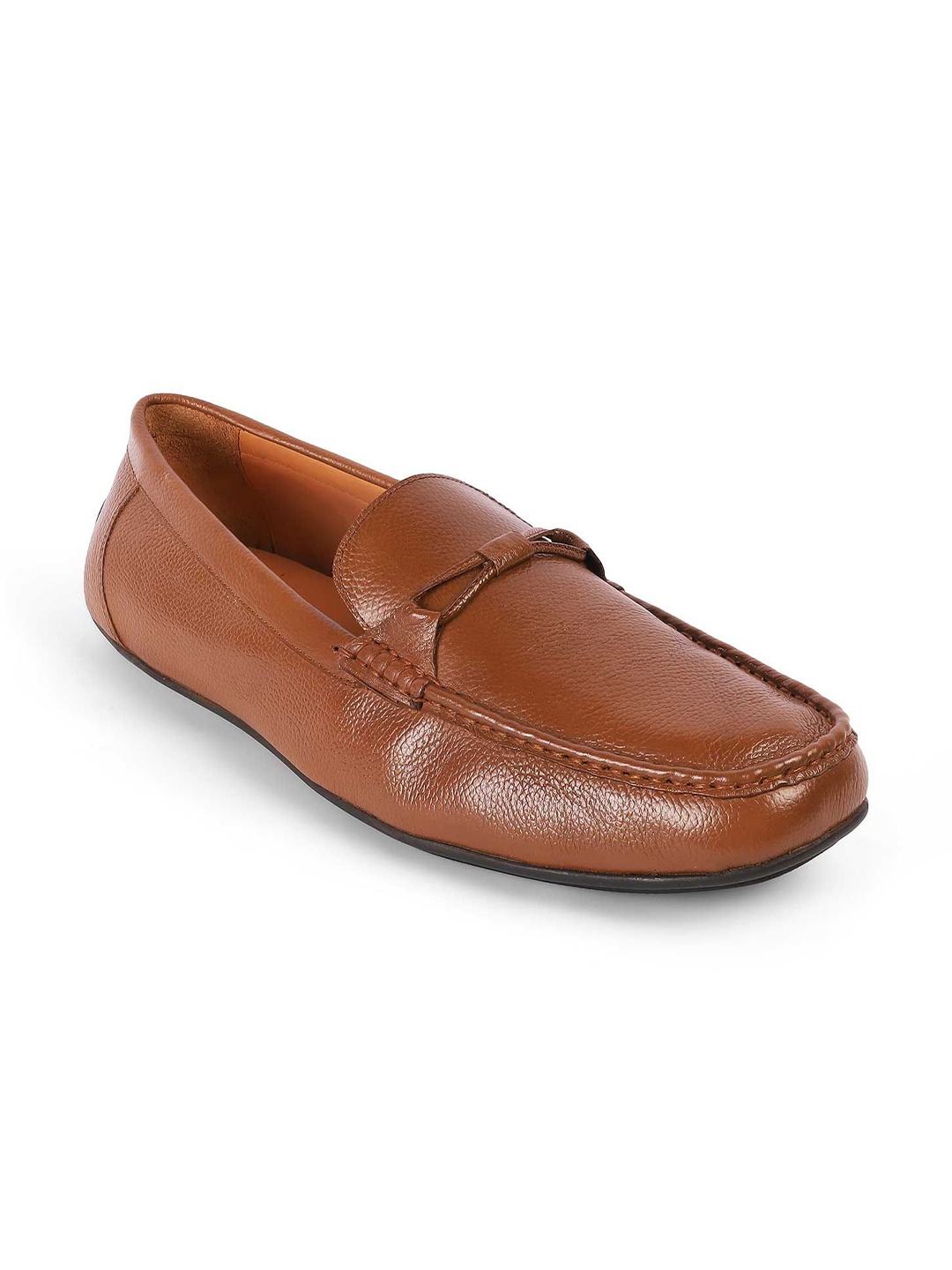 

Tresmode Men Leather Driving Shoes, Tan