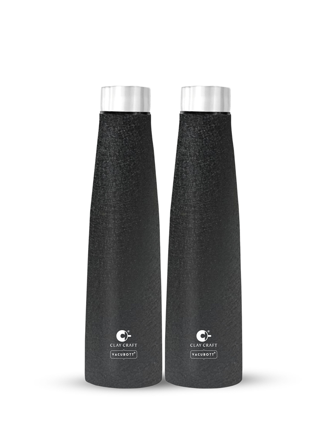 

Clay Craft Vacbott Chariott 900Ml Single-Wall Stainless Steel BIS Approved Water Bottle, Black