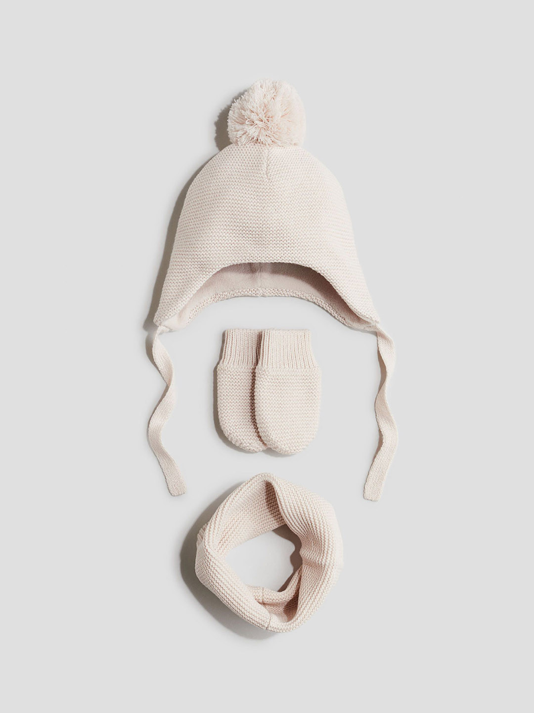

H&M Boys 3-piece Knitted Set, Pink