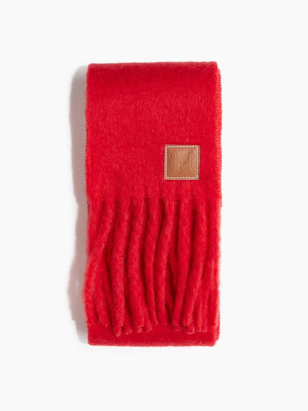 

H&M Women Fluffy Scarf, Red