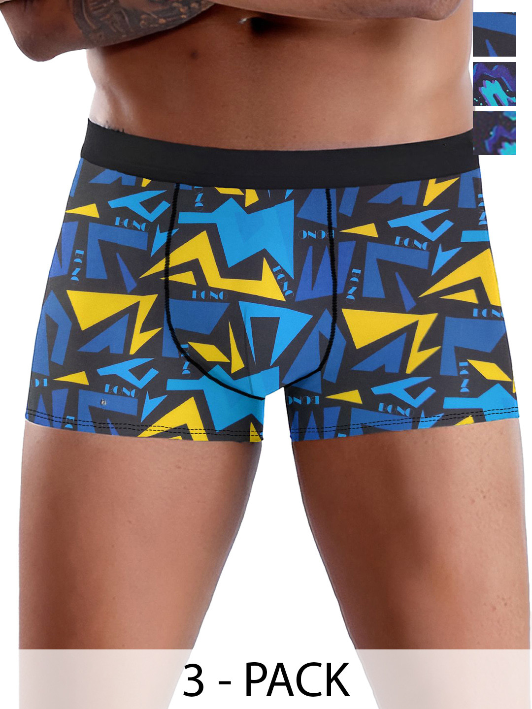 

DISPENSER Pack Of 3 Printed Trunks- V9-C3-C4-C5-L-Multi 51, Blue