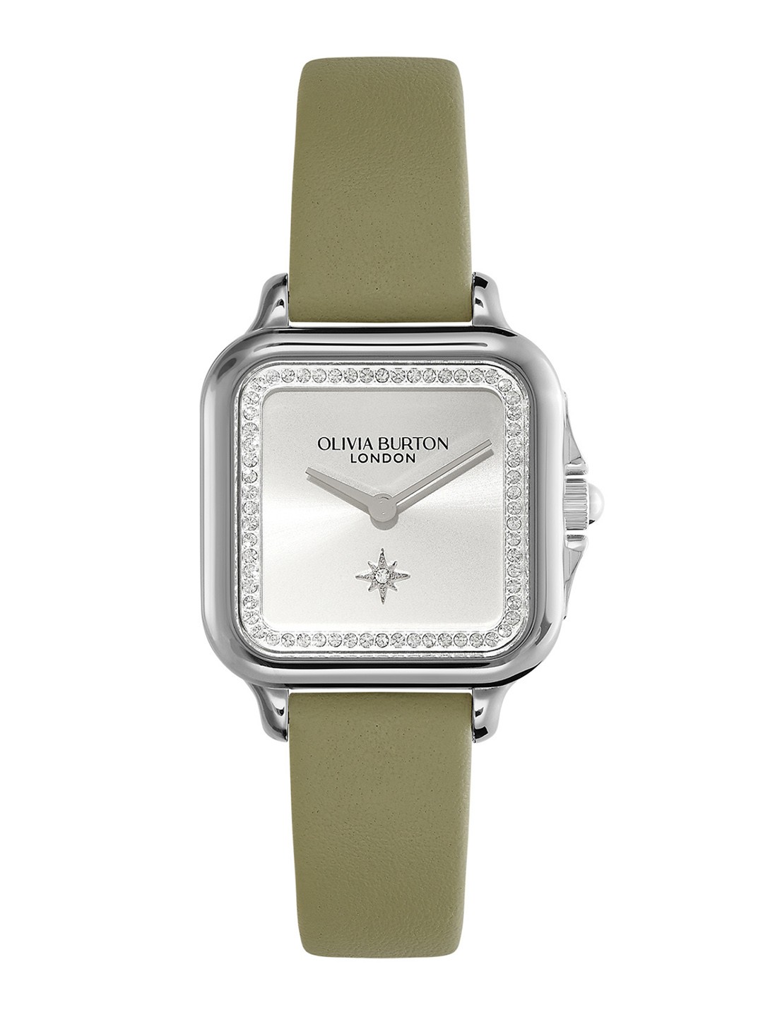 

Olivia Burton Women Grosvenor Leather Straps Analogue Watch 24000123, White