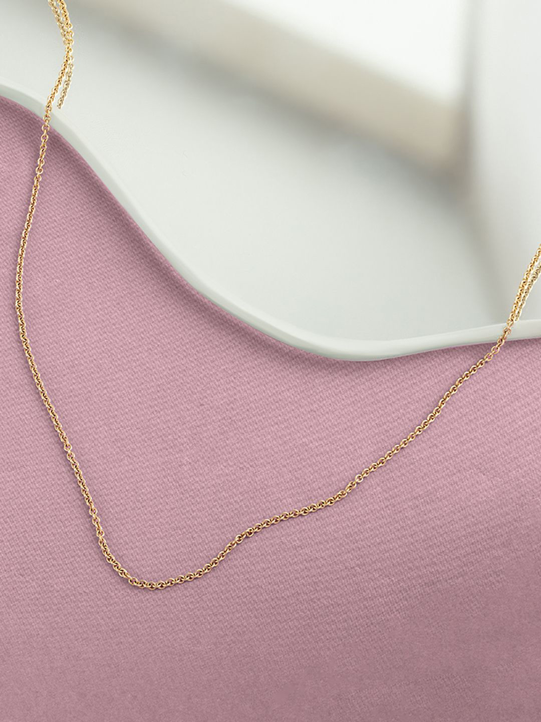 

Mia by Tanishq 14KT Yellow Gold Rolo Chain