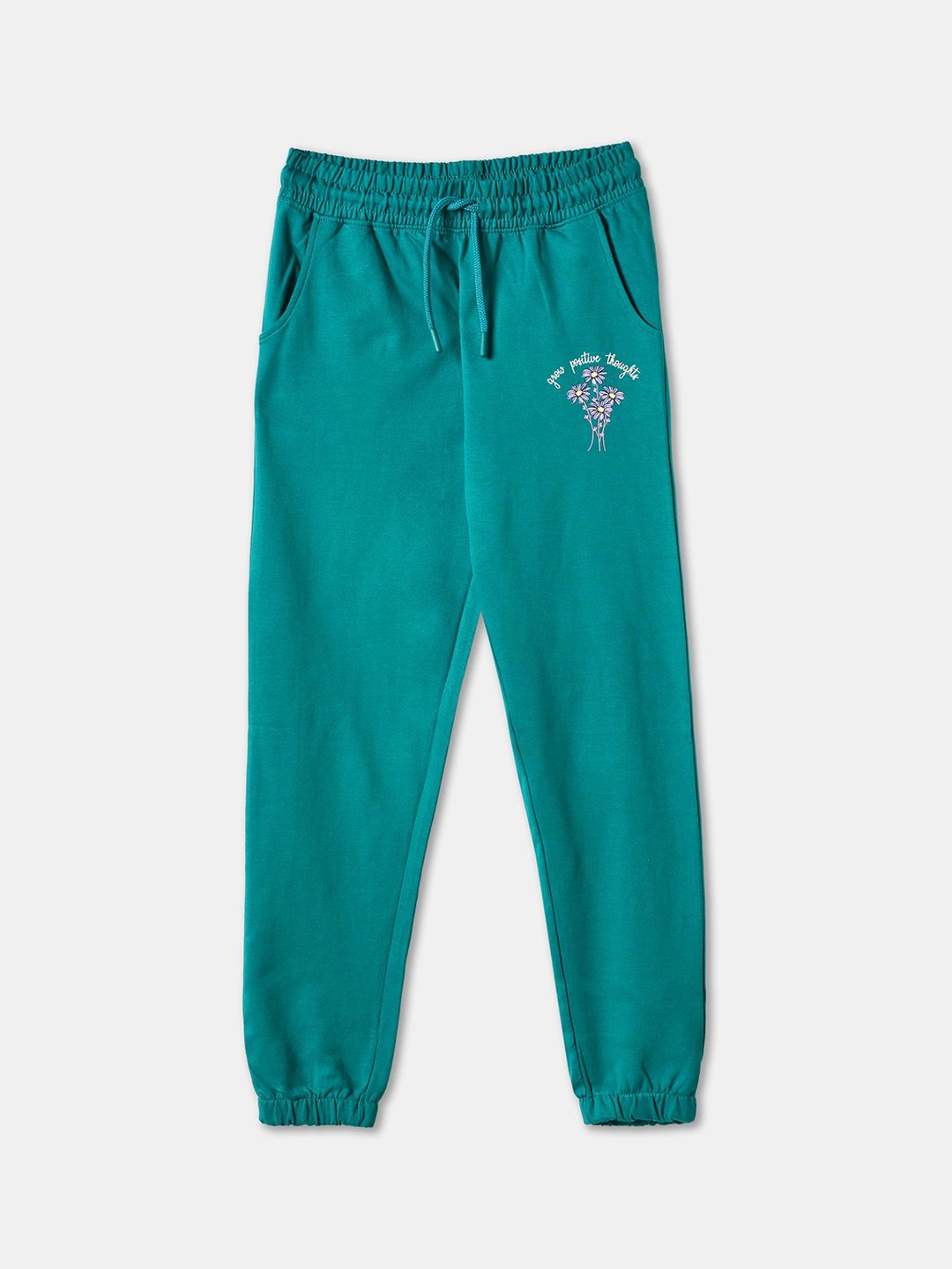 

R&B Girls Mid-Rise Joggers, Green