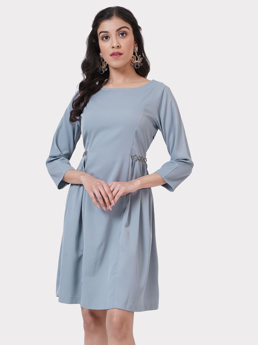 

SHECZZAR A-Line Dress, Sea green