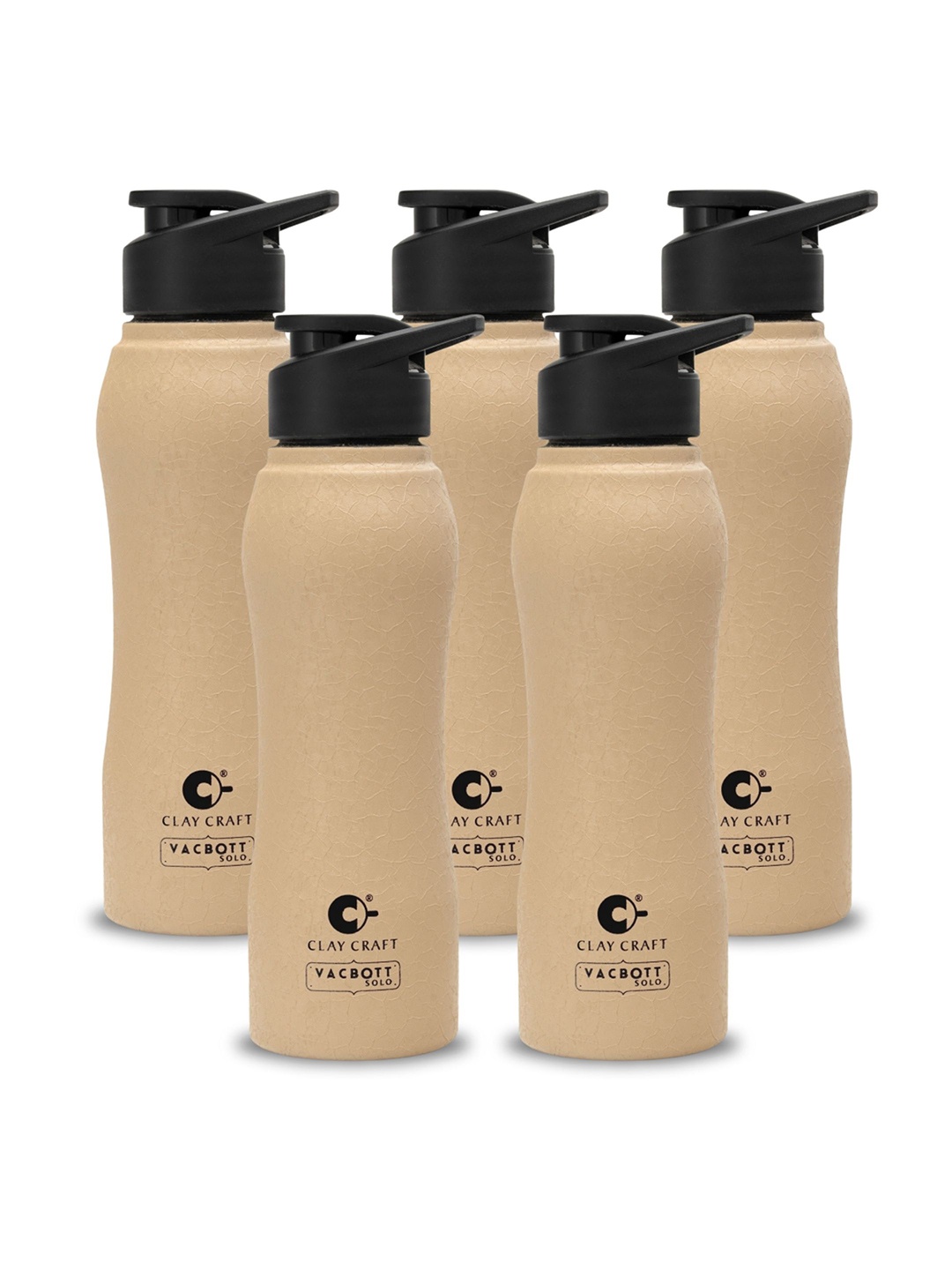 

Clay Craft Vacbott Neo 1000Ml Single-Wall Stainless Steel BIS Approved Water Bottle, Beige