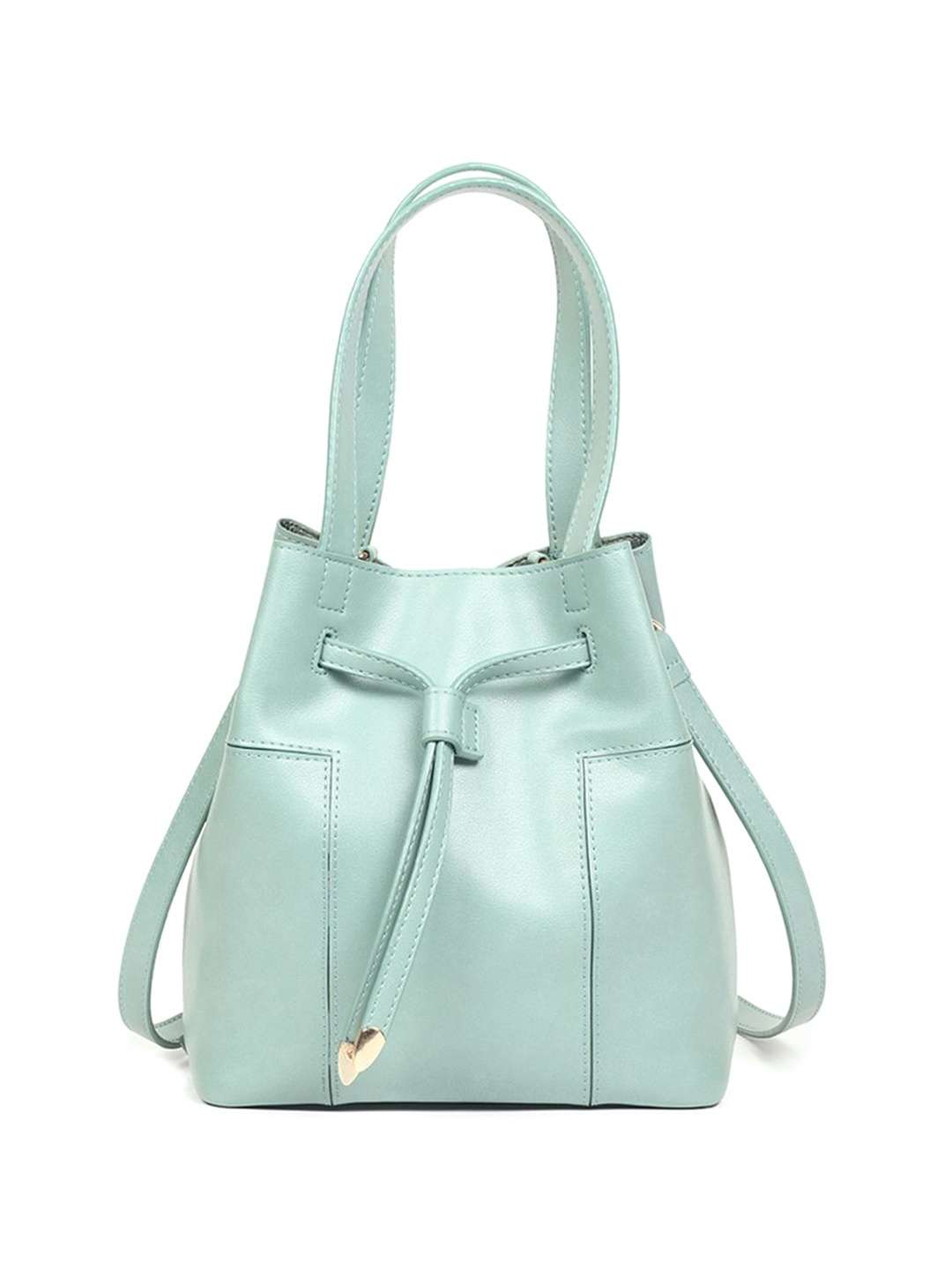 

White Lily Women PU Structured Handheld Bag, Green