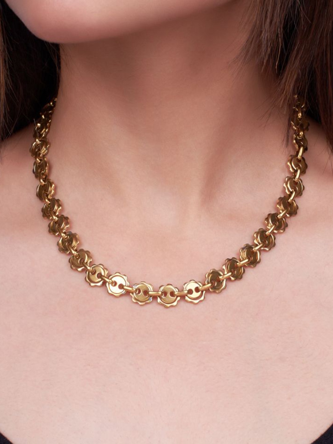 

SALTY Stainless Steel Celestial Minimal Necklace, Gold