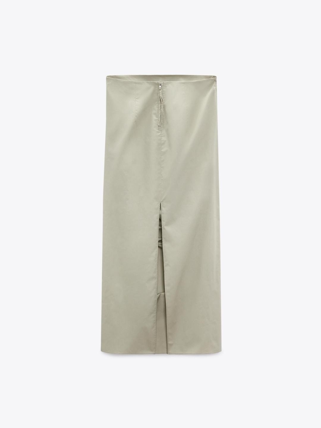 

ZARA Women Khaki Skirt