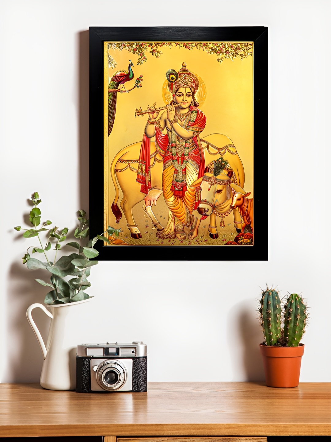 

Hawai Black & Yellow Wooden Transparent Acrylic Sheet Gold Plated Wall Photo Frame