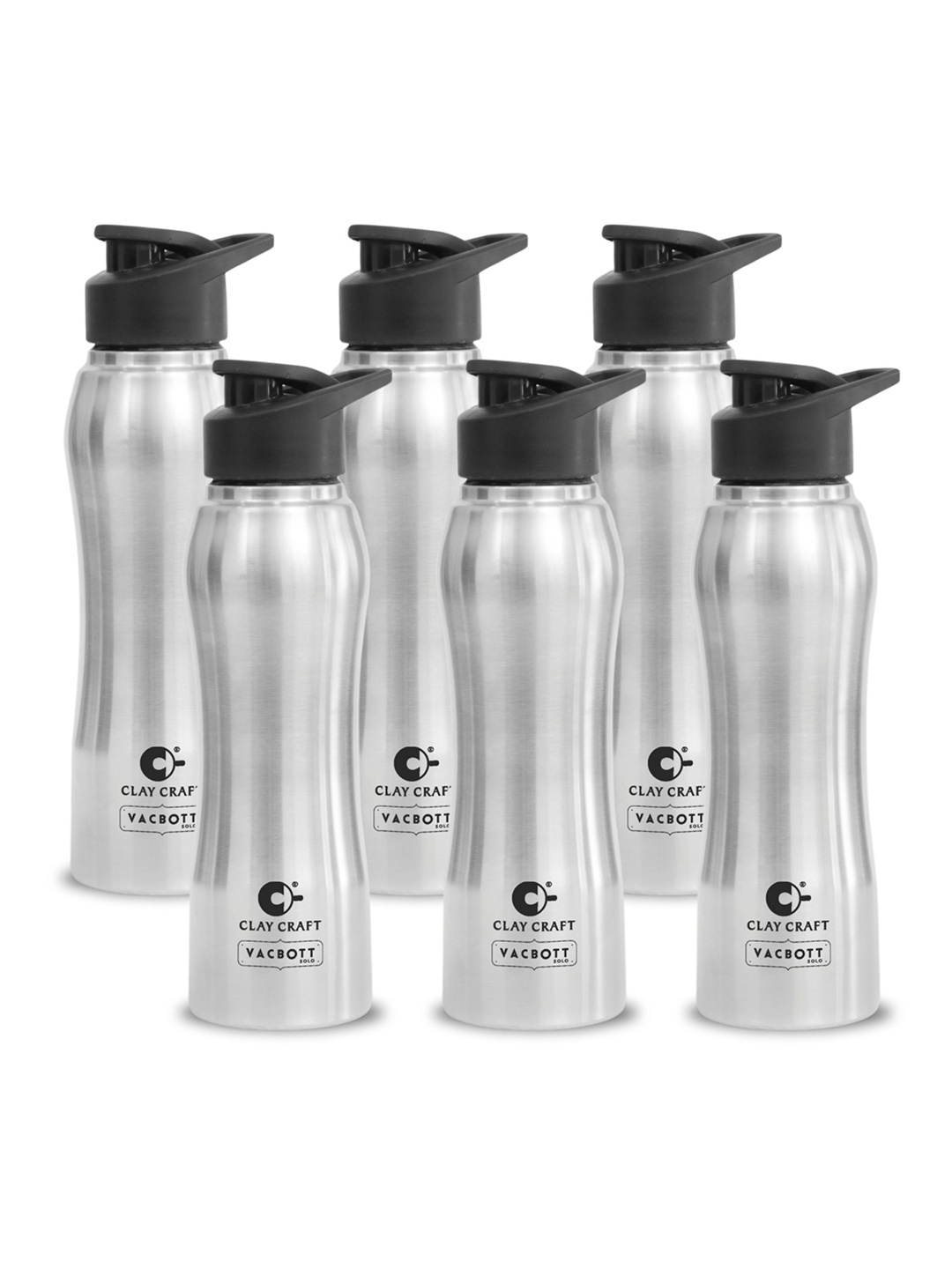 

Clay Craft Vacbott Neo 1000Ml Single-Wall Stainless Steel BIS Approved Water Bottle, Silver