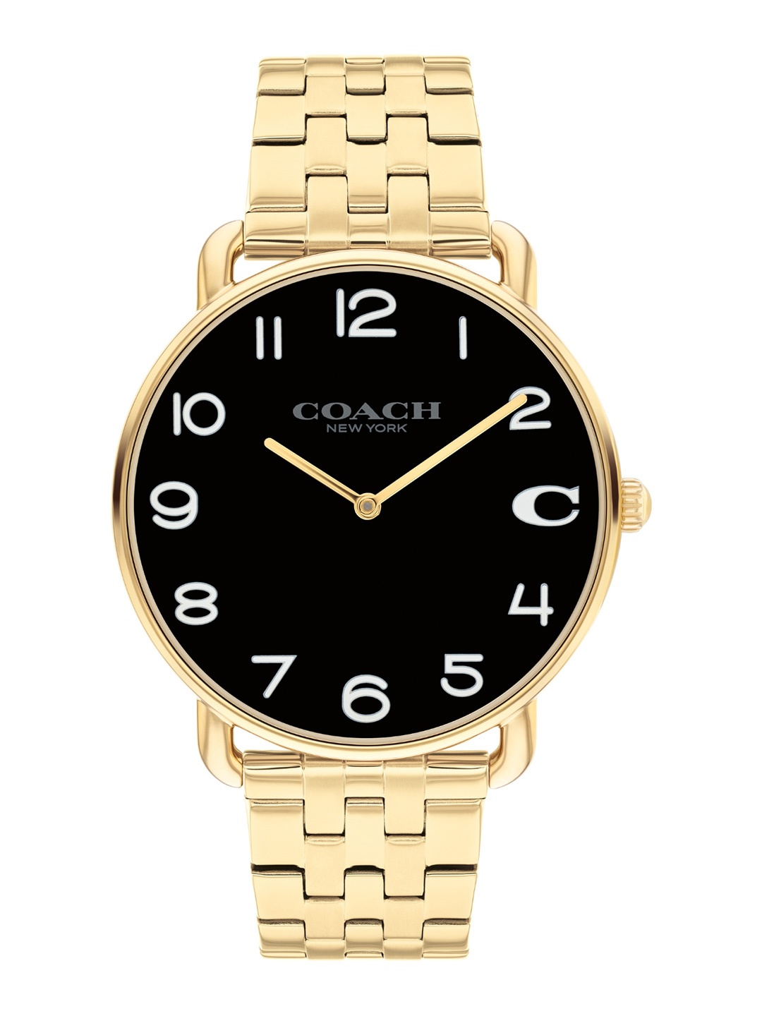 

Coach Men Elliot Dial & Stainless Steel Bracelet Style Straps Analogue Watch 14602669, Black