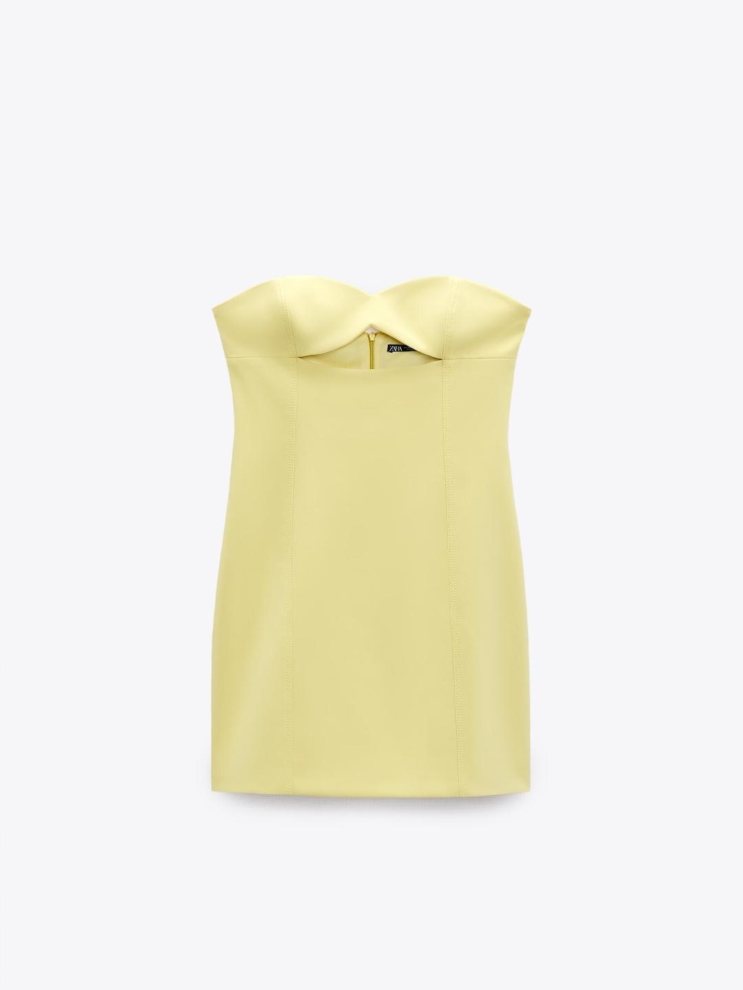 

ZARA Women Yellow Dress