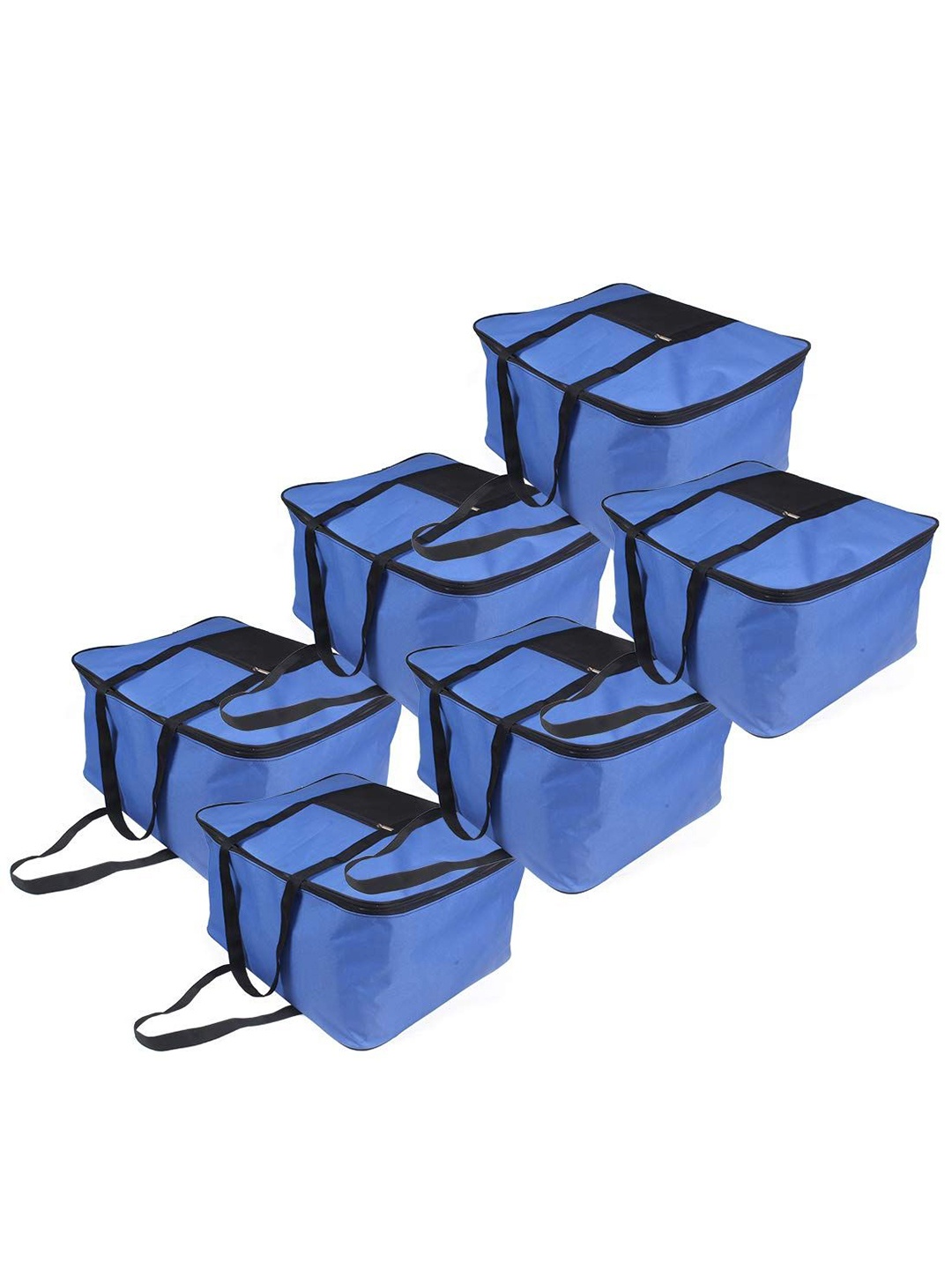 

prettykrafts Blue & Black 6 Pieces Reusable Outdoor Multi-Utility Organisers
