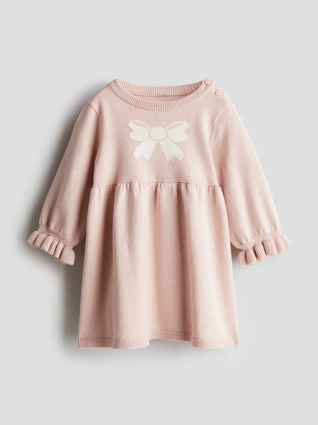 

H&M Infant Girls Knitted Dress, Pink