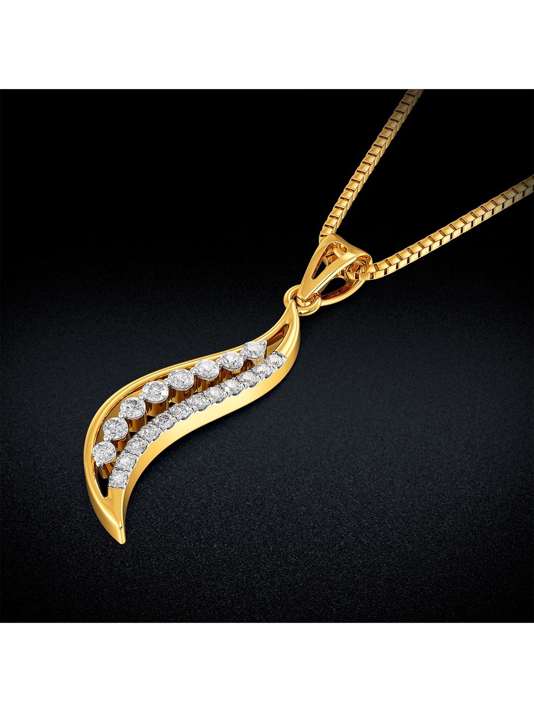 

Joyalukkas 18 Kt Gold Diamond Pendent-3.16gm