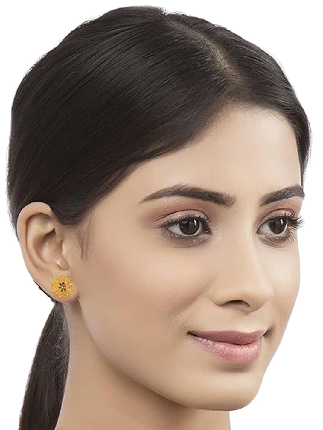 

Lila Gold Plated Temple Contemporary Studs Earrings