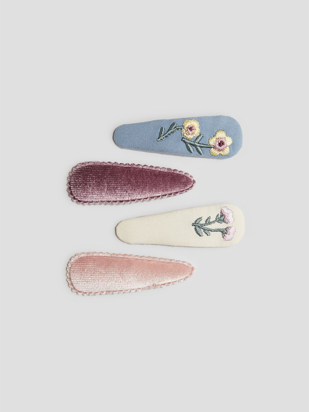 

H&M Girls 4-Pack Hair Clips, Pink