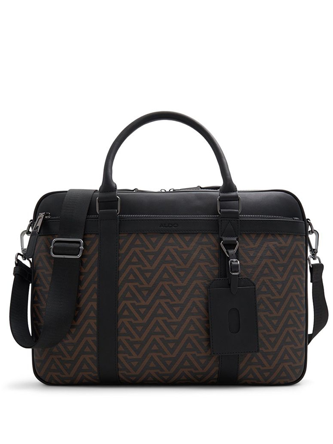 

ALDO Men Printed Laptop Bag, Brown