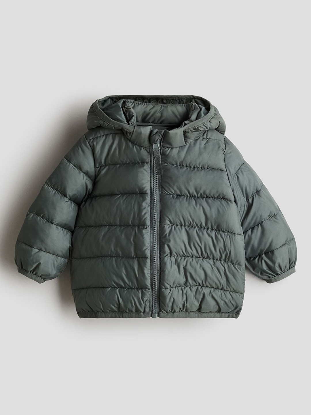 

H&M Boys Hooded Puffer Jackets, Green