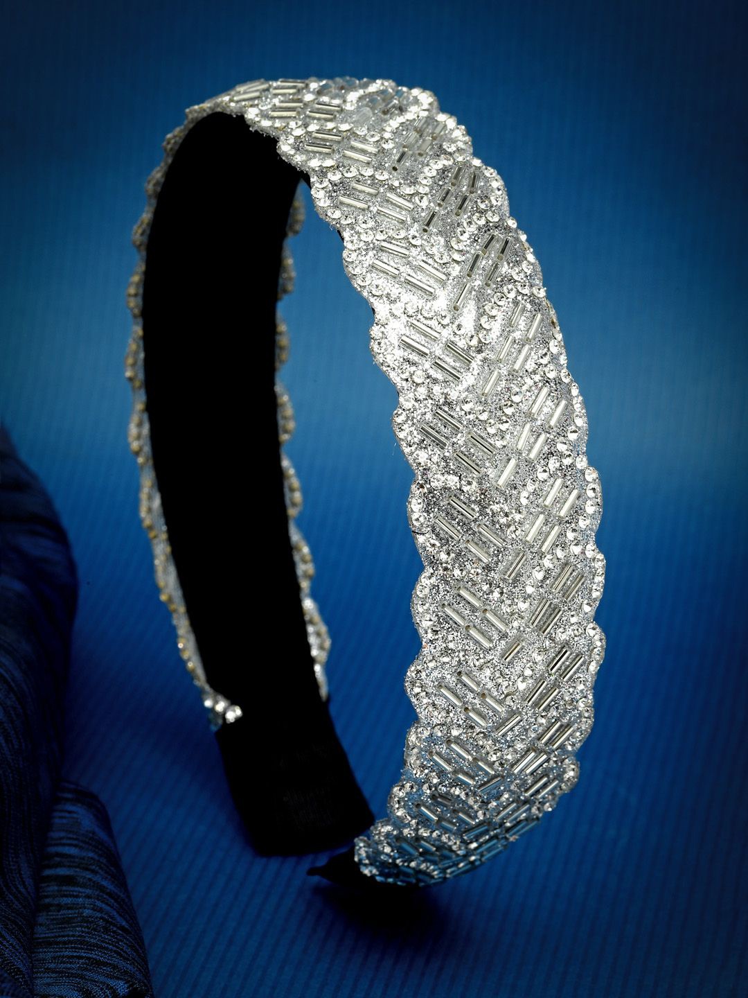 

VOGUE HAIR ACCESSORIES Women Embellished Hairband, Silver