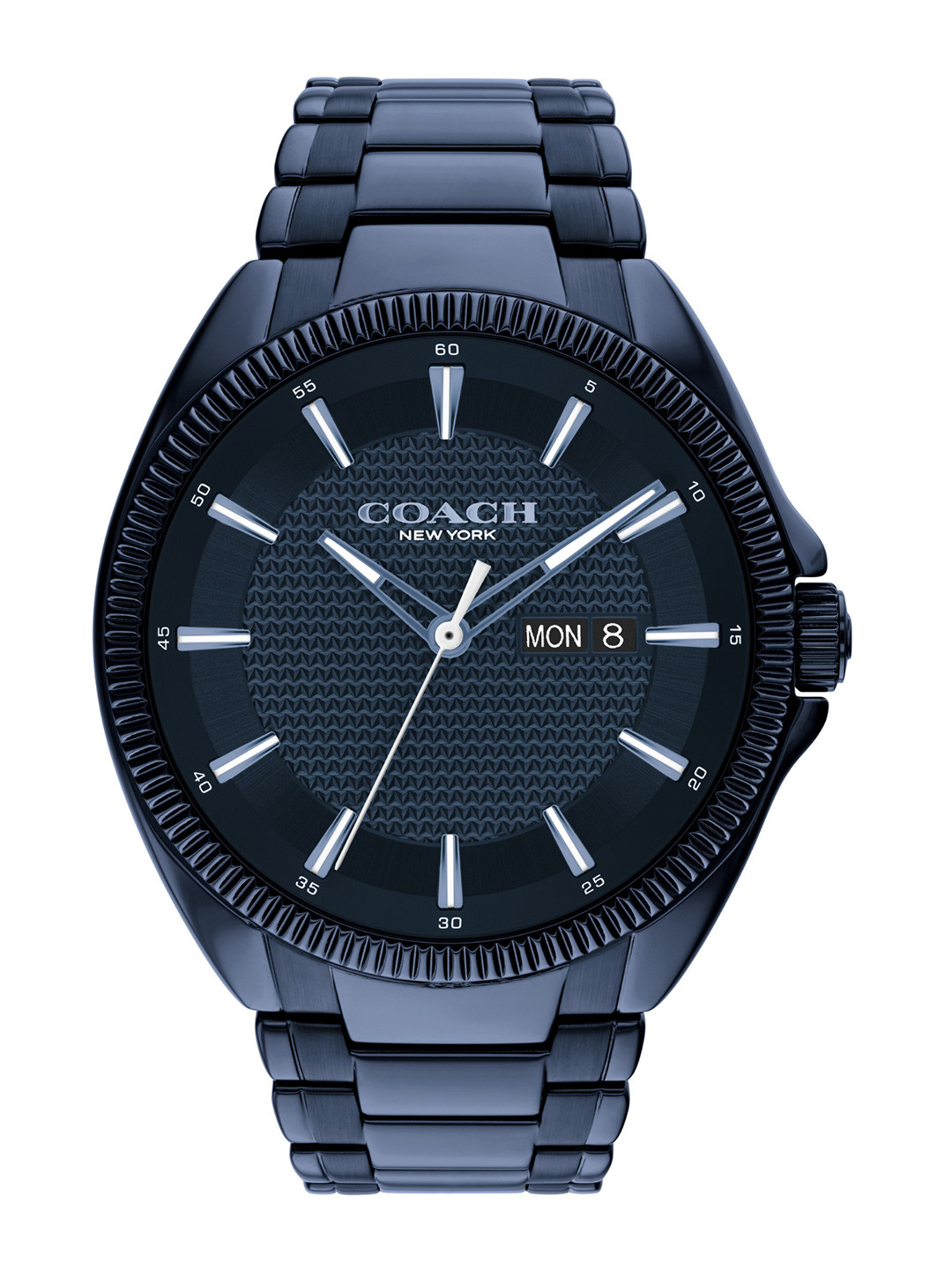 

Coach Men Jackson Textured Dial Bracelet Style Straps Analogue Watch 14602689, Blue