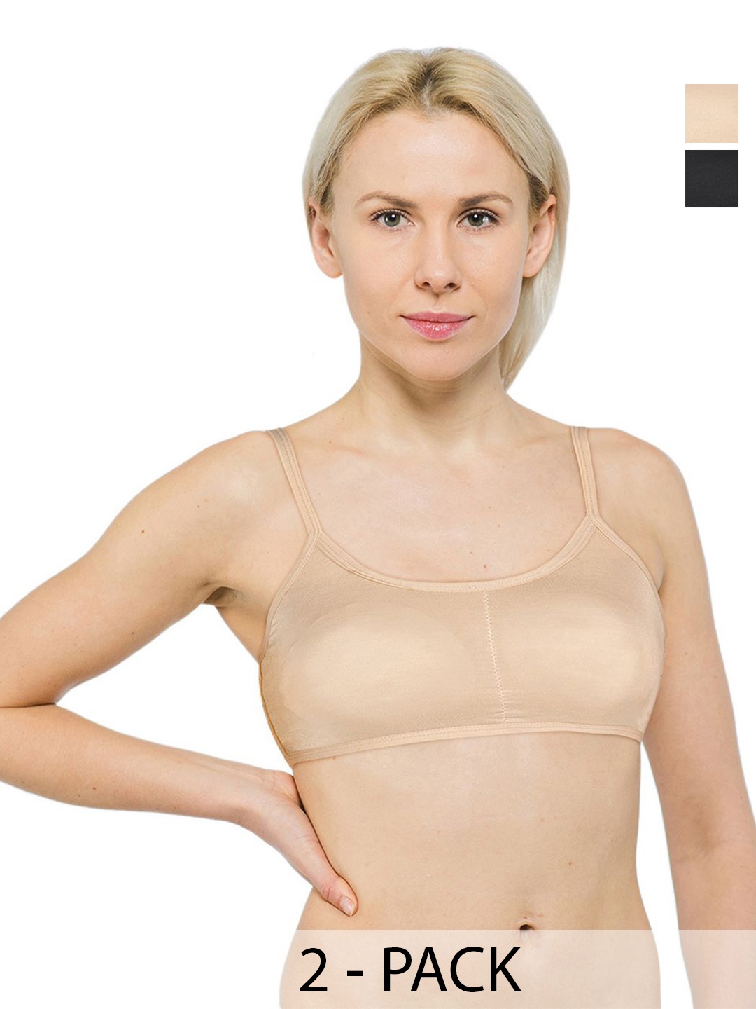 

INDIROCKS Full Coverage Solid Underwired Bra, Beige