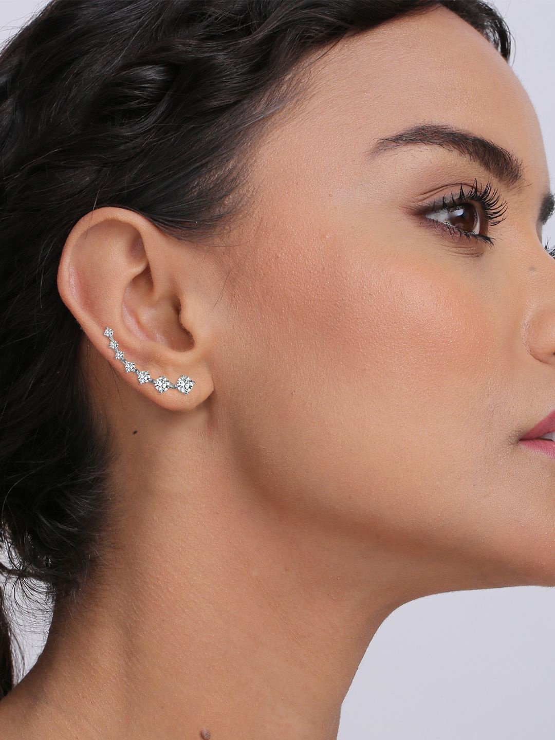 

LeCalla 925 Sterling Silver Contemporary Ear Cuff