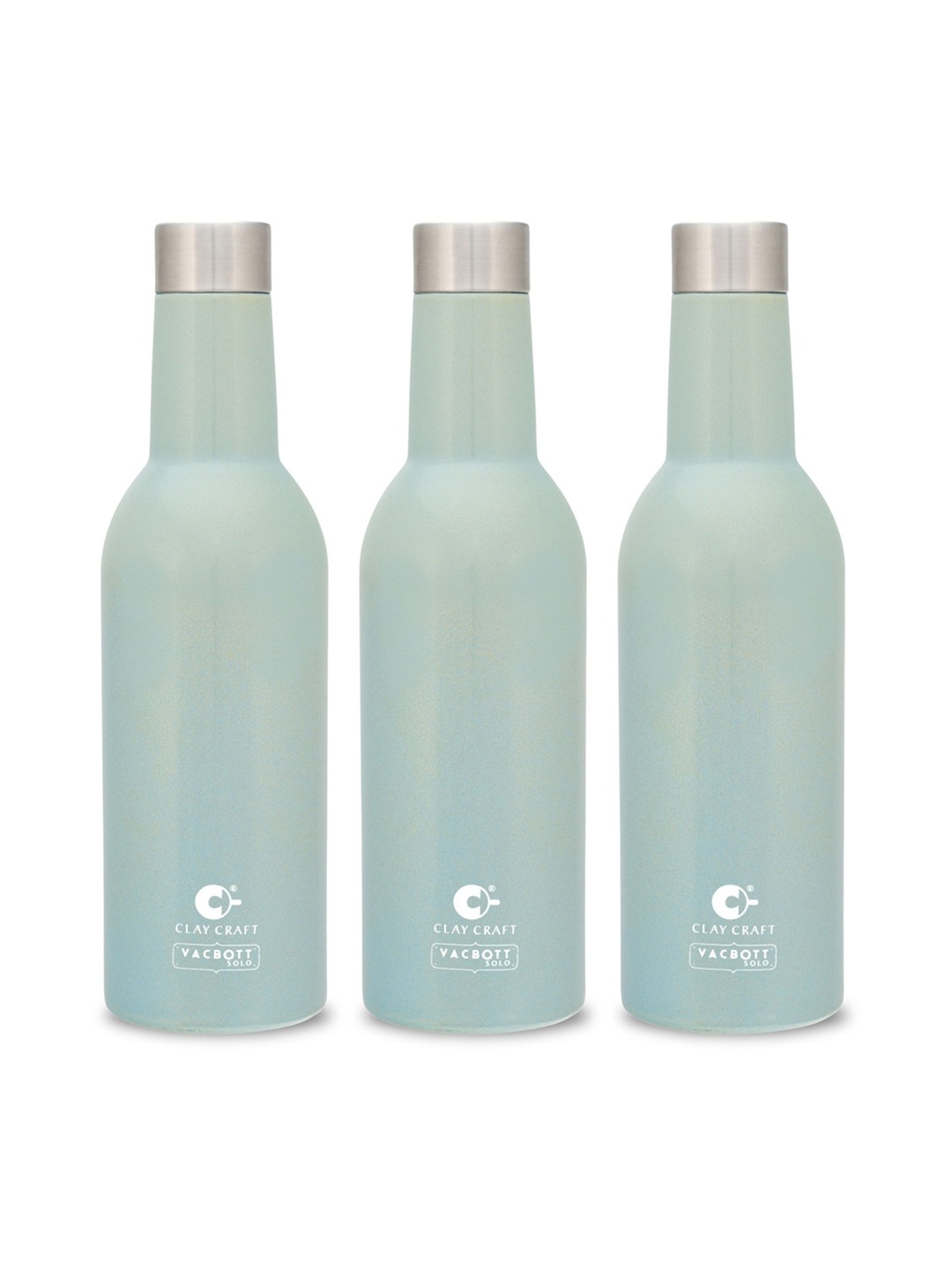 

Clay Craft Vacbott Vino 1100Ml Single-Wall Stainless Steel BIS Approved Water Bottle, Blue