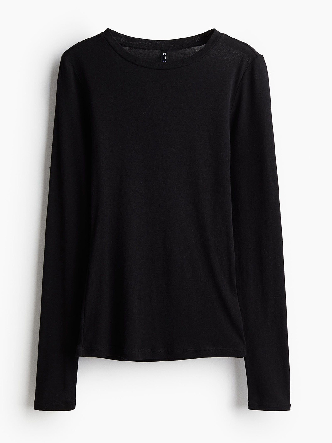 

H&M Women Long-Sleeved Jersey Top, Black
