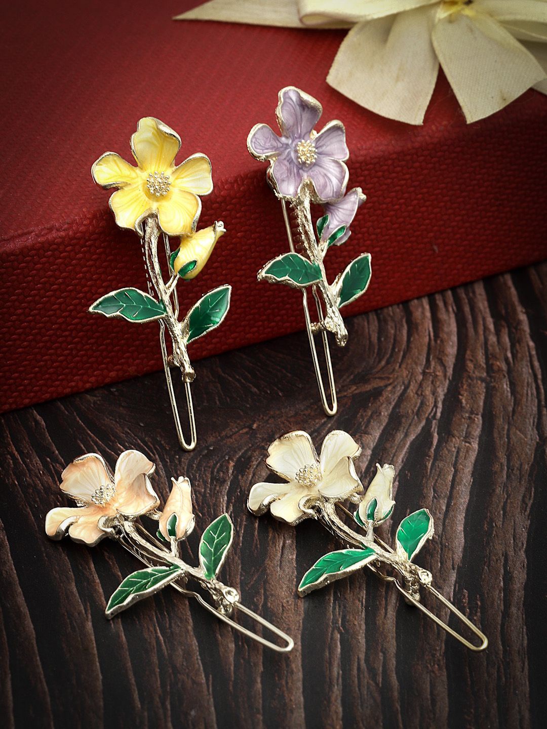 

VOGUE HAIR ACCESSORIES Women Set of 4 Tic Tac Clips, Lavender