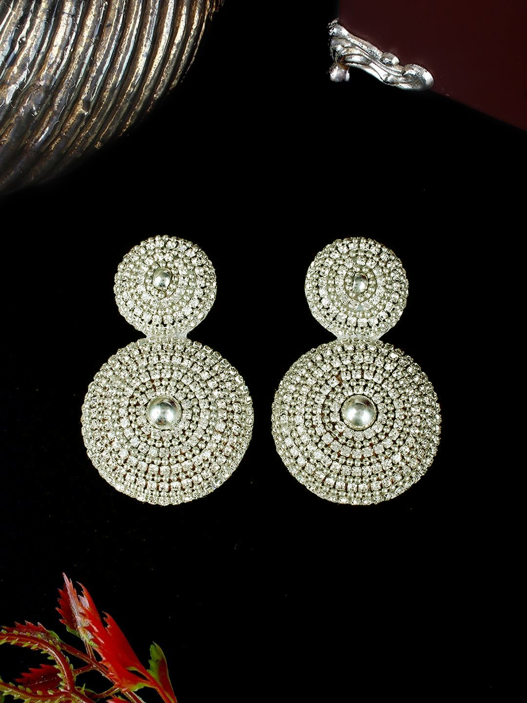 

KPOP Contemporary Studs Earrings, Silver