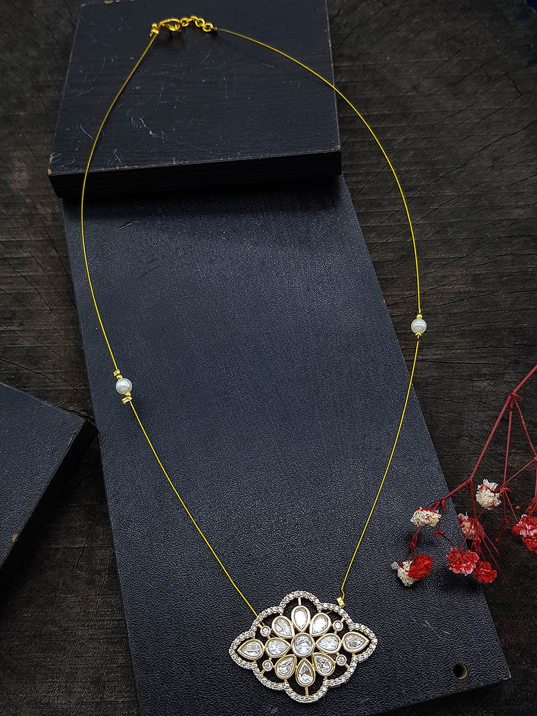 

GRIIHAM Gold-Plated CZ Stone-Studded Necklace