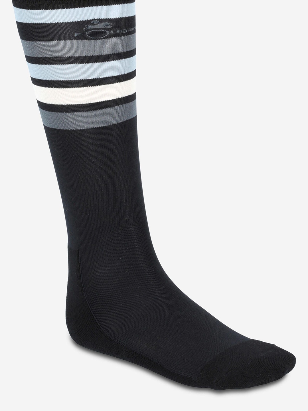 

FOUGANZA By Decathlon Men Black, Grey & White Horse Riding Socks