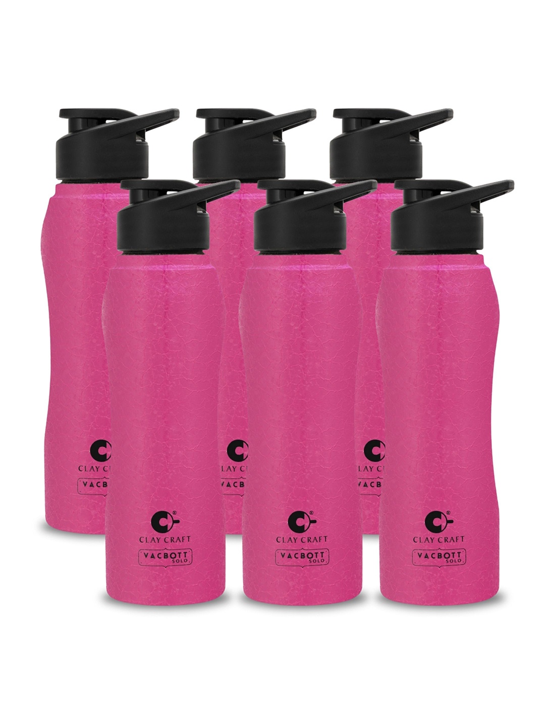 

Clay Craft Vacbott Neo 1000Ml Single-Wall Stainless Steel BIS Approved Water Bottle, Pink