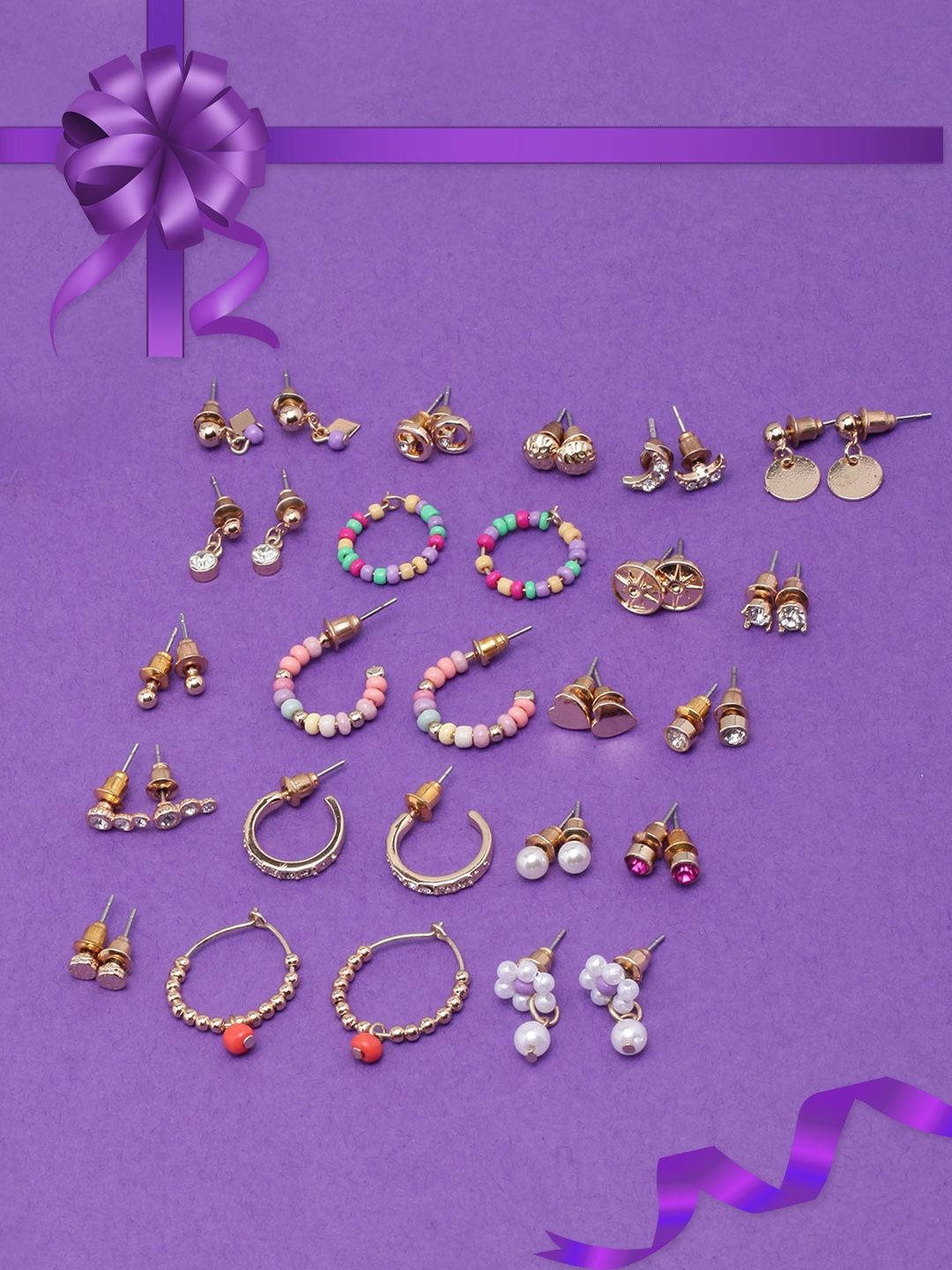 

KPOP Contemporary Drop Earrings, Gold