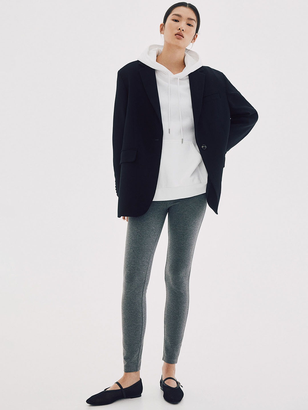 

H&M Women Jersey Leggings, Grey