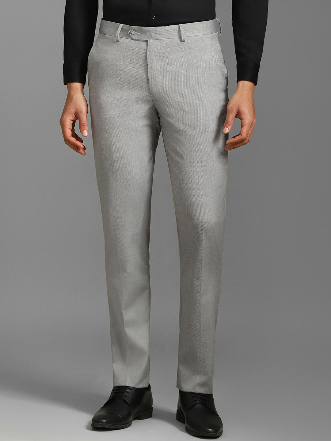 

Louis Philippe Men Slim Fit Trousers, Grey