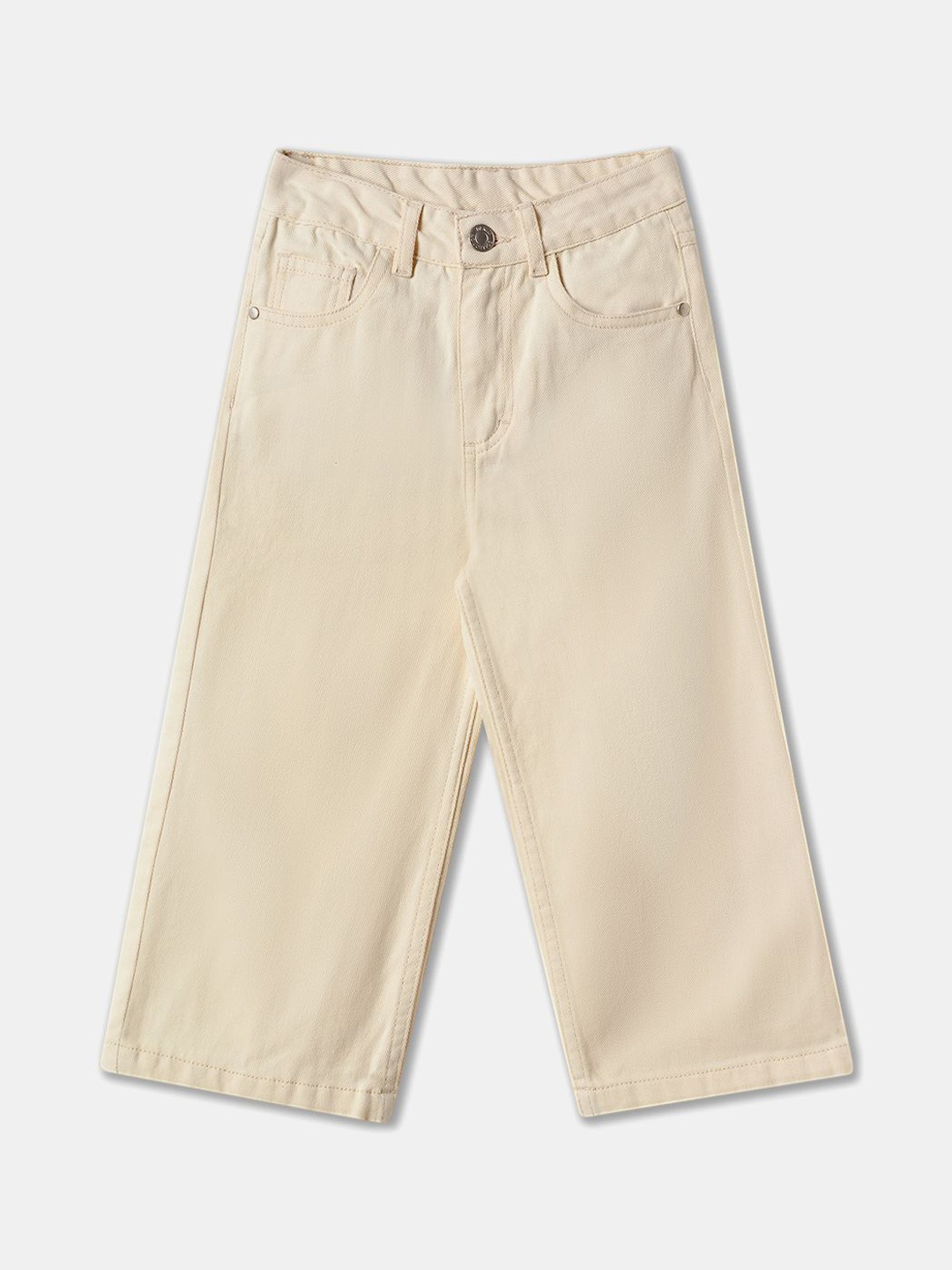 

R&B Girls Cotton Woven Pant, Beige