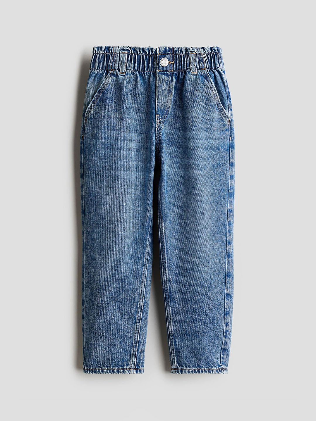 

H&M Infant Girls Relaxed Paper Bag Jeans, Blue