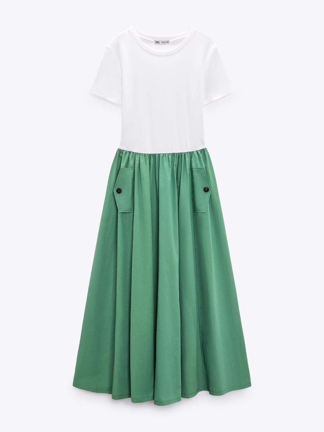 

ZARA Women Green Dress