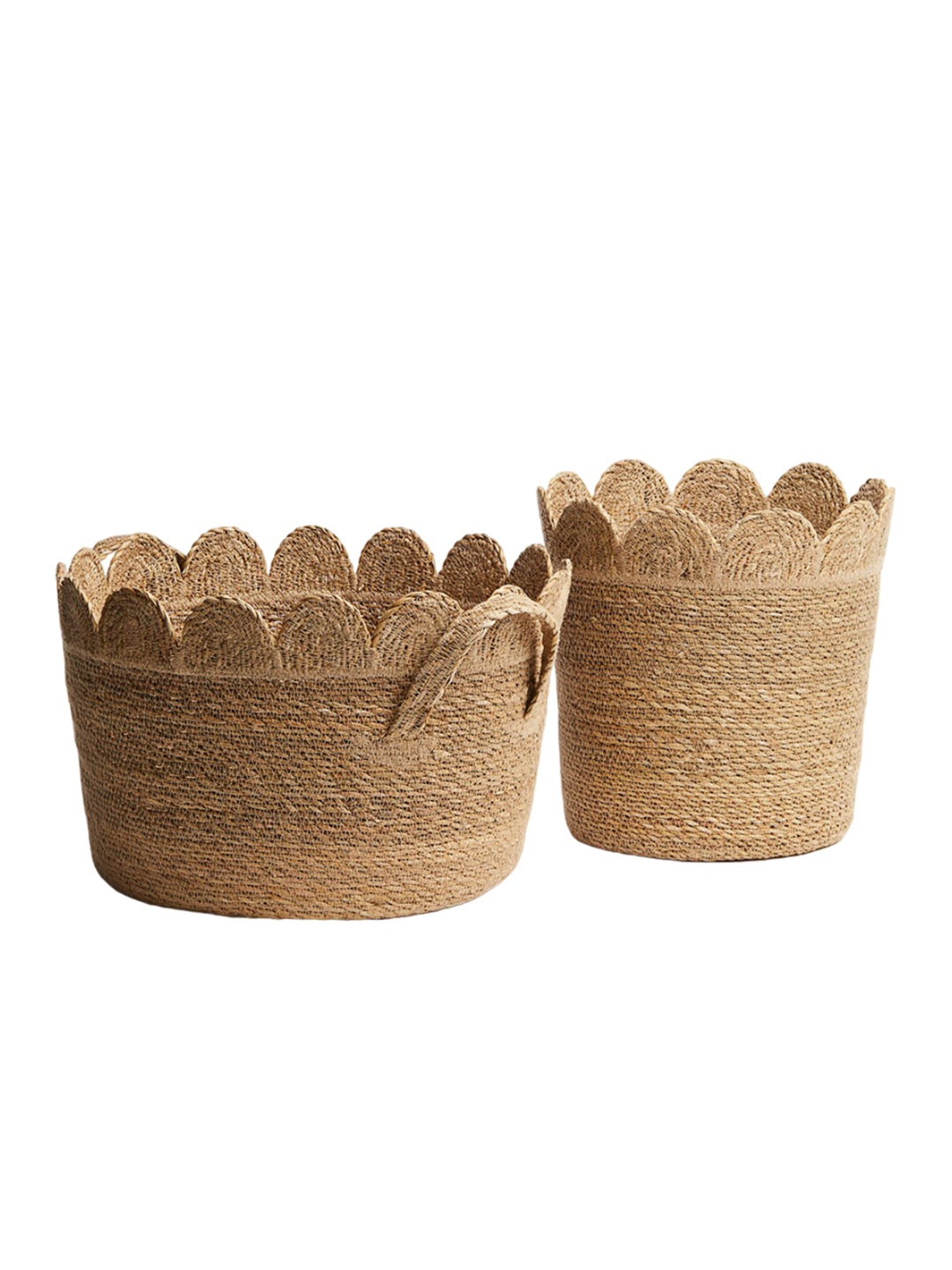 

H&M Beige Seagrass Storage Basket
